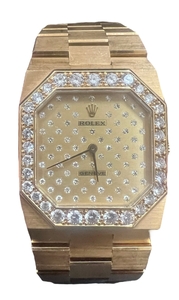 Rolex Genéve Cellini 18k diamond watch.